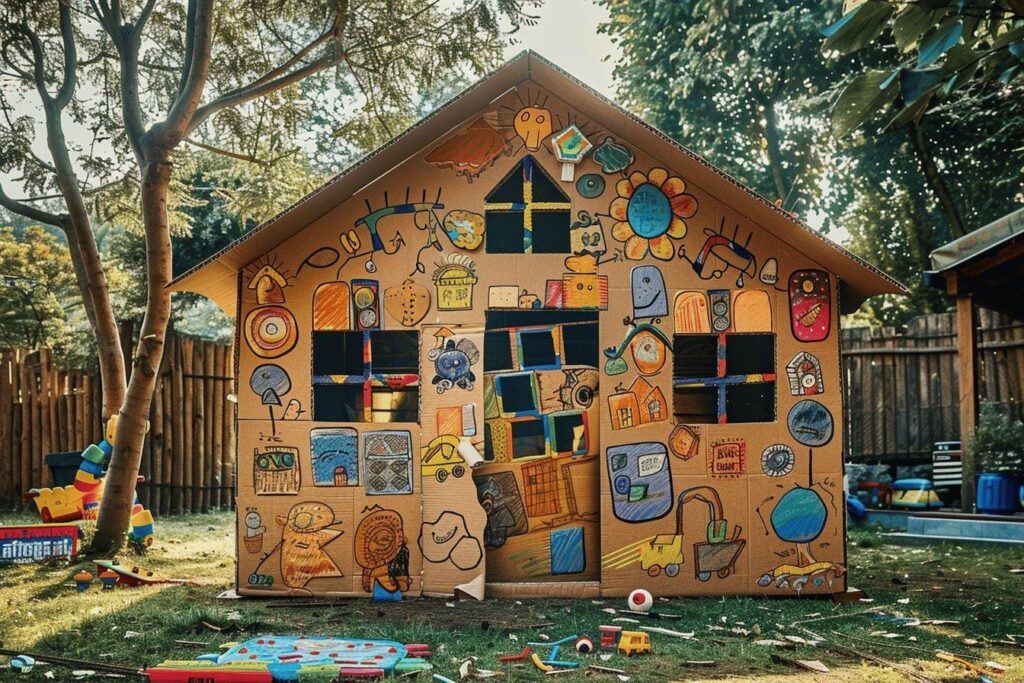 Comment fabriquer une cabane en carton pour enfant ?