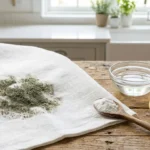 Ingrédients naturels pour nettoyant écologique: citron, herbes, spray